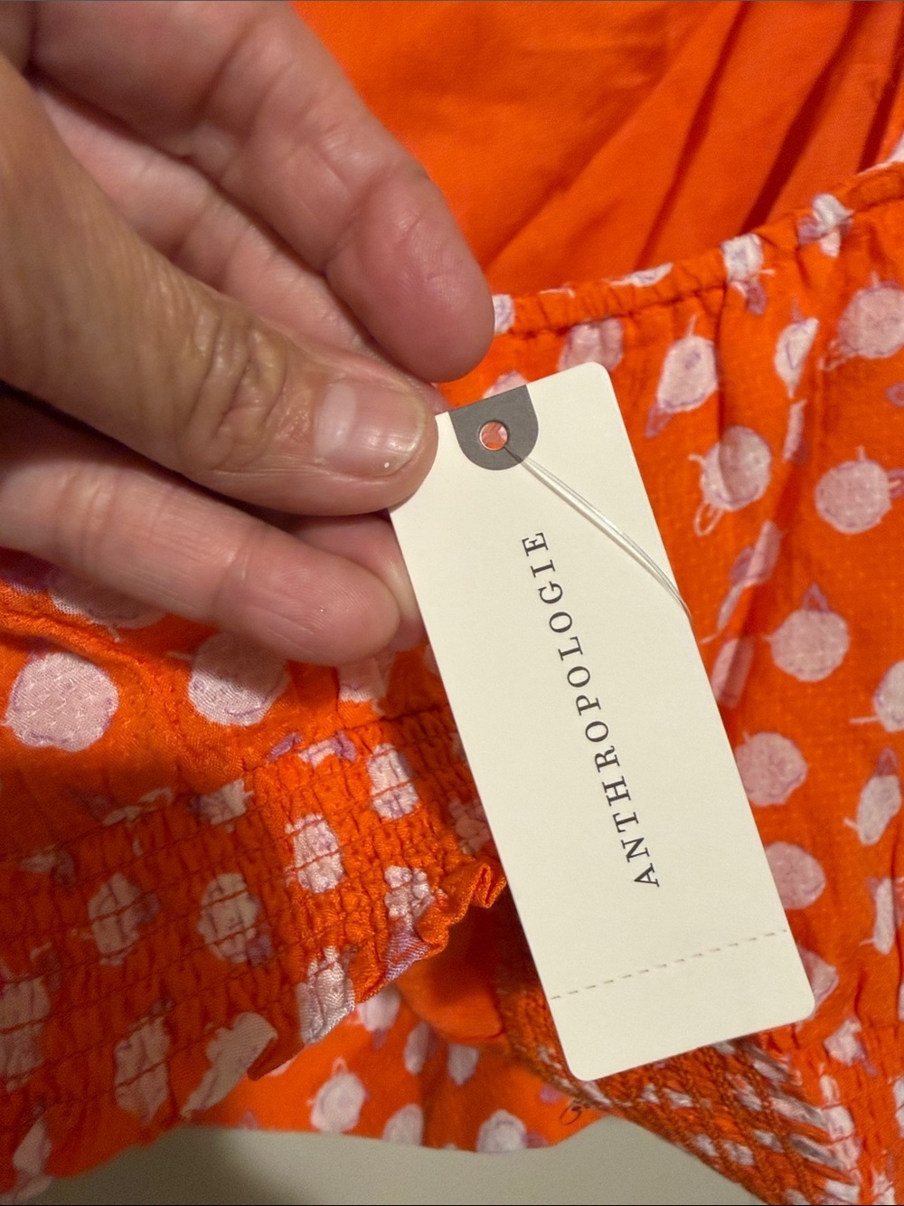 NWT Anthropologie Daisie Midi Tank Top XL Orange Cream - Picture 6 of 12